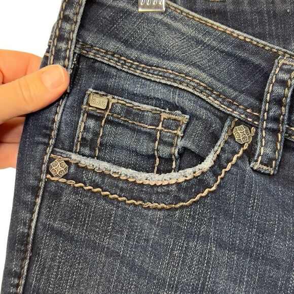 Silver Vintage Y2K Suki Surplus Bootcut Button Fold Pocket Jeans w30/L32 - Picture 16 of 16